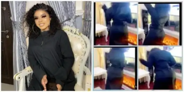 Bobrisky returns back to Nigeria, dances & flaunts her new body (Video)